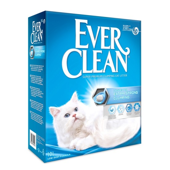 Ever Clean Extra Strong Clumping Cat Litter Unscented 10L