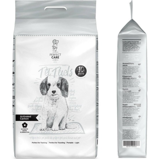 Perfect Care Pet Pads Επιδαπέδια Πάνα Σκύλου Carbon 60x60cm 10τμχ