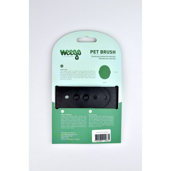 WEEGO PET BRUSH Βούρτσα Χτενίσματος BLACK