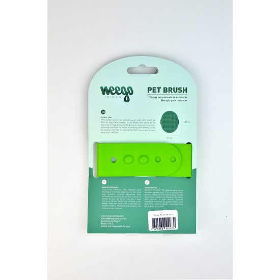 WEEGO PET BRUSH Βούρτσα Χτενίσματος GREEN