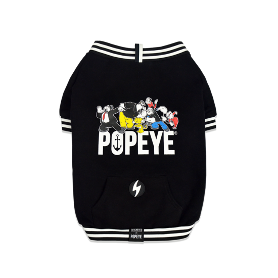 POPEYE BLACK SWEAT MEDIUM