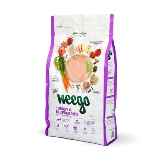 WEEGO LIGHT/SENIOR TURKEY & BLUEBERRIES 3Kg