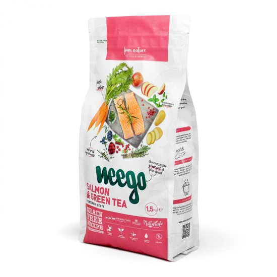 WEEGO CAT SALMON & GREEN TEA STERILIZED 7kg