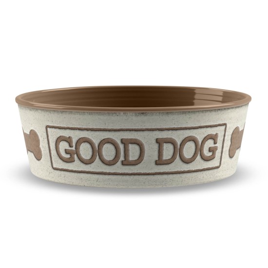 Good Dog Pet Bowl Natural/M