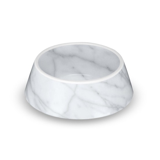 Carrara Marble Pet Bowl/M